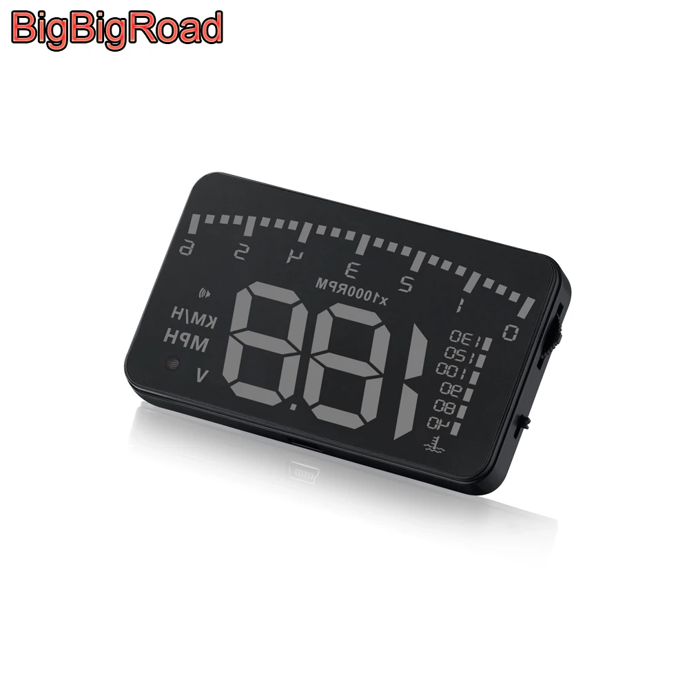 

BigBigRoad Car Hud Display Overspeed Warning Windshield Projector For Seat Alhambra Toledo Arona Ateca Mii Tarraco Leon Ibiza