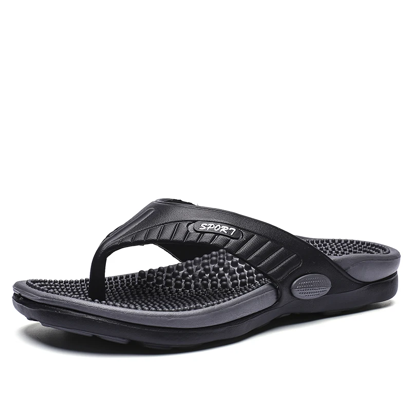 JUNJARM новые летние мужские шлепанцы высококачественные пляжные сандалии тапочки