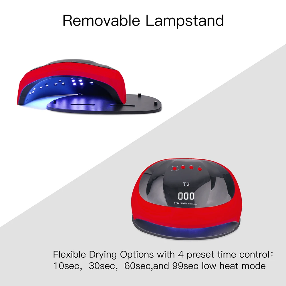T2 72 Вт Сушилка для ногтей светодиодный светильник 36 шт. s двойной руки ногтя лампы