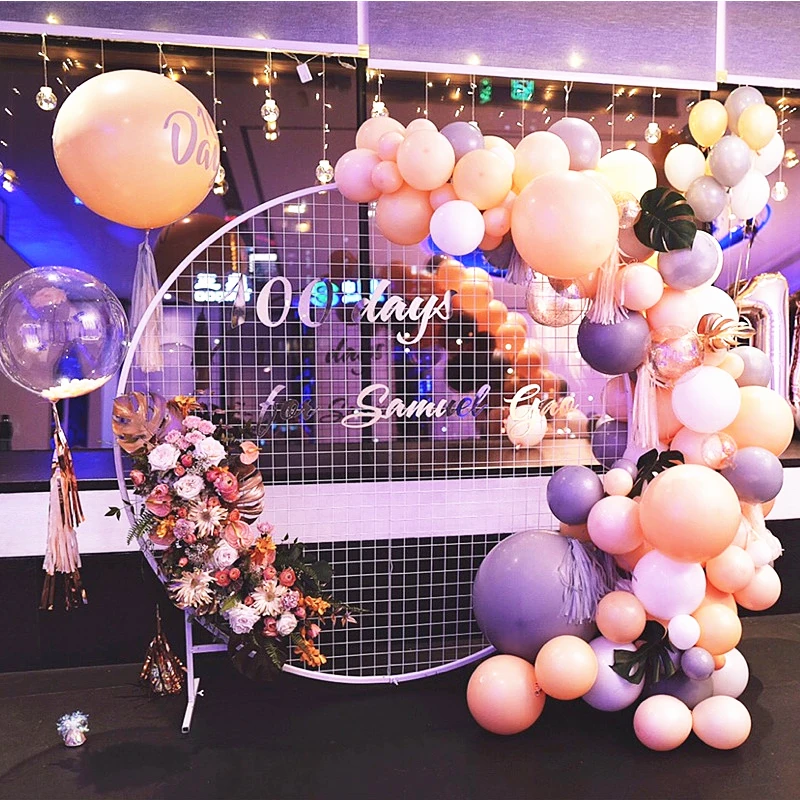 

58/78cm Birthday Balloon Garland Ring Stand White Christmas Wreath Hoop For Wedding Arch Foil Balloon Decor Baby Shower Supplies