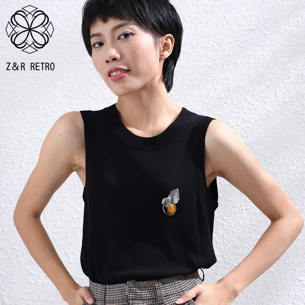 Женское винтажное ожерелье длинное с листьями подвесной кулон в виде растения