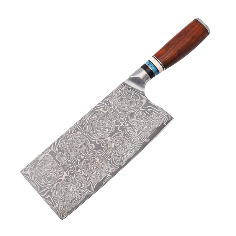 Дамасская сталь VG10 китайский кухонный нож шеф-повара подарок для нарезки резки