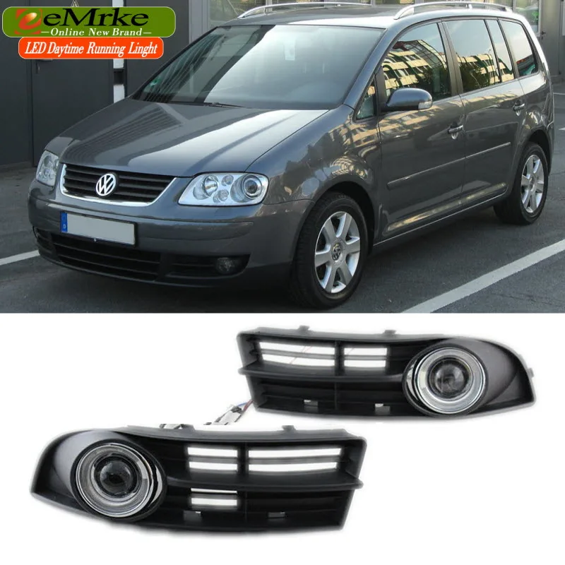 EeMrke для Volkswagen Passat Touran I (Typ размеры возраста от 1) 2003 2006 светодиодный Ангел глаз DRL