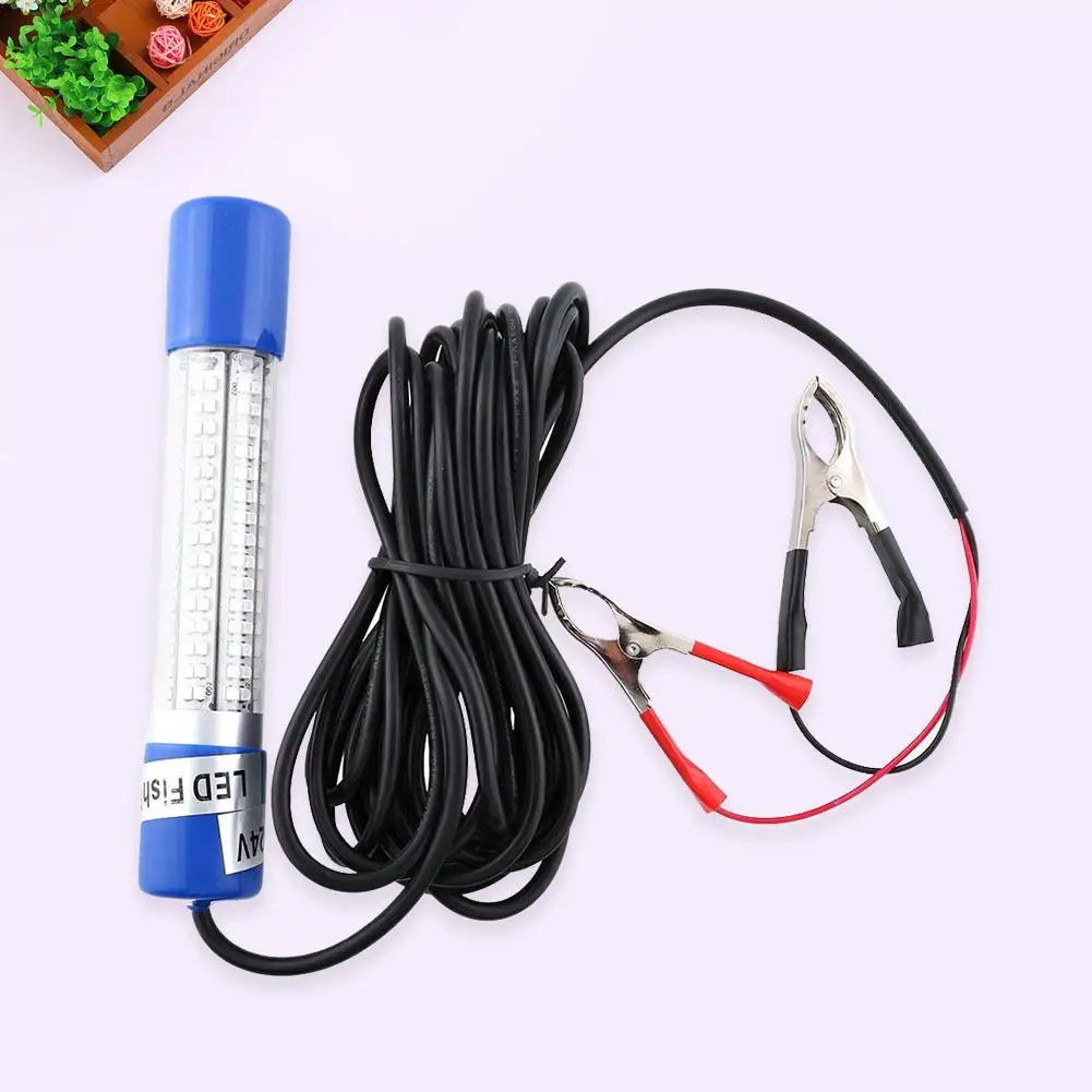 

12V Green Night LED Underwater Submersible Fishing Lure Light Clip-on NEW