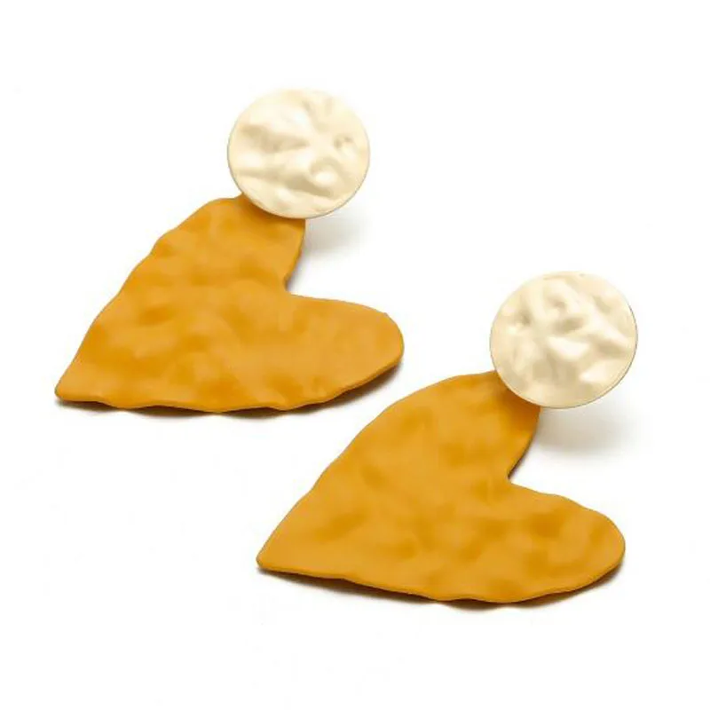 

1Pair Stylish Exaggerated Women Earrings Alloy Love Female Big Heart Earrings Birthday Party Jewelry Gift Girl Sweet