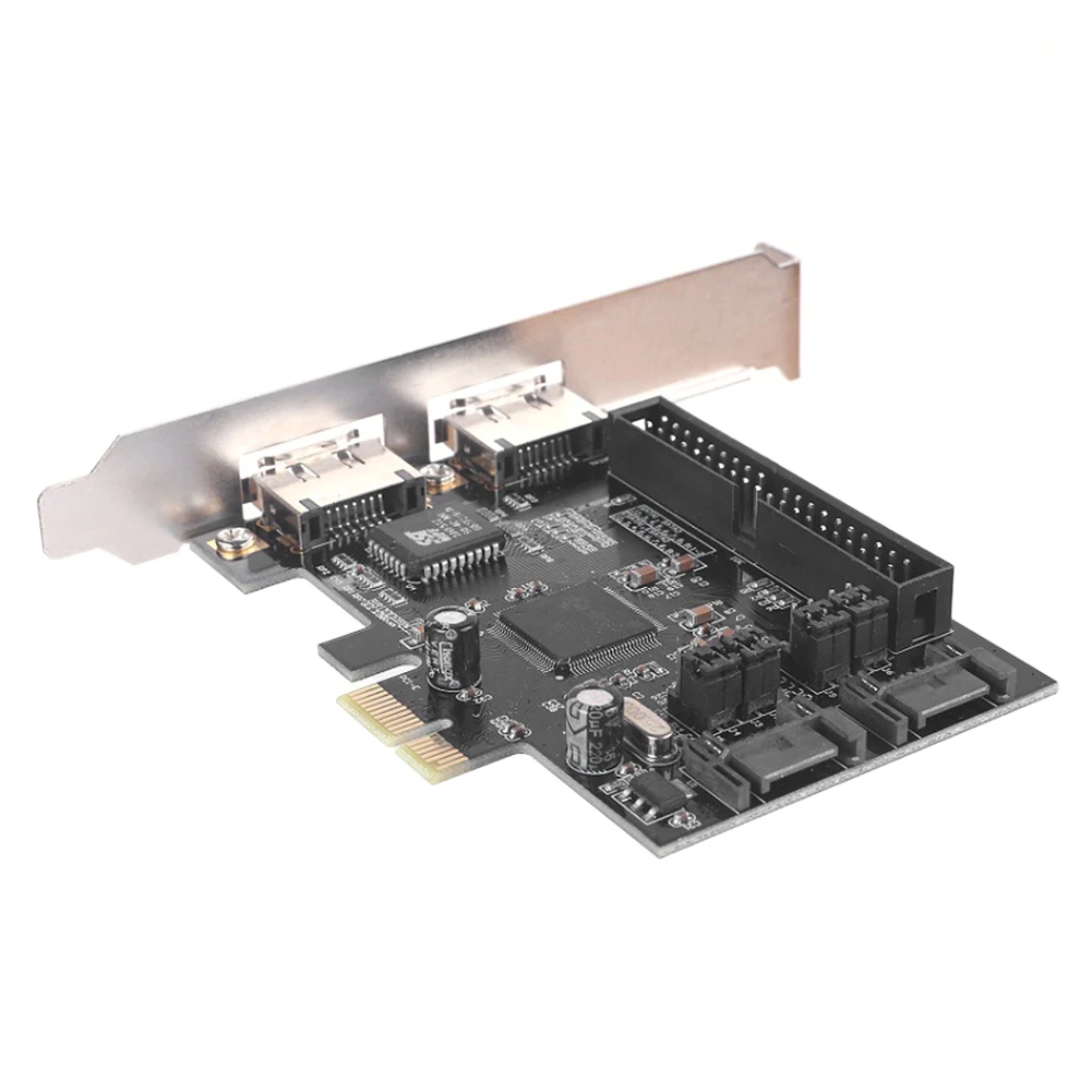 Плата расширения JMB363 PCI Express переходник PCI-E PCIe на 2 порта SATA IDE eSATA карты RAID
