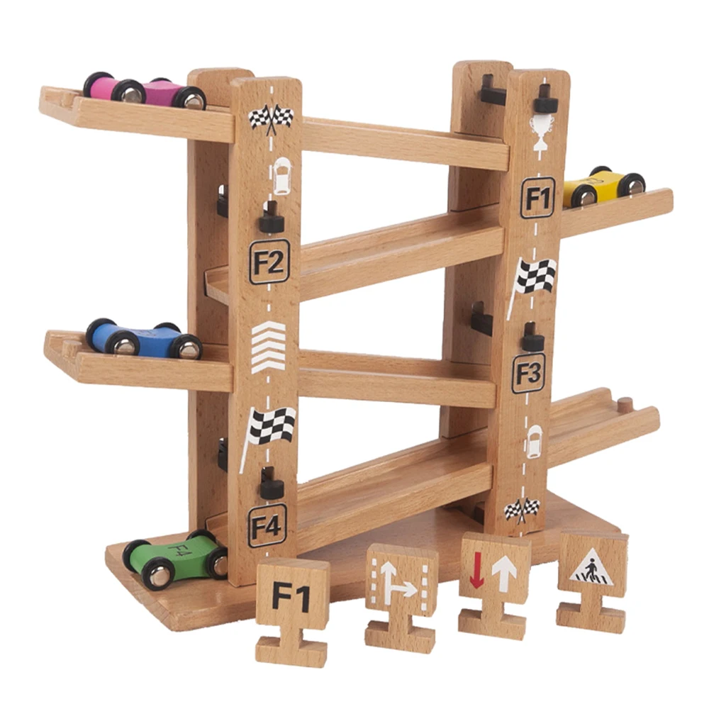 

Race Track Car Racer w/ Mini Cars Race Tracks for Boys Gliding Car Toy Playsets, Circuit Voiture Kids Toy