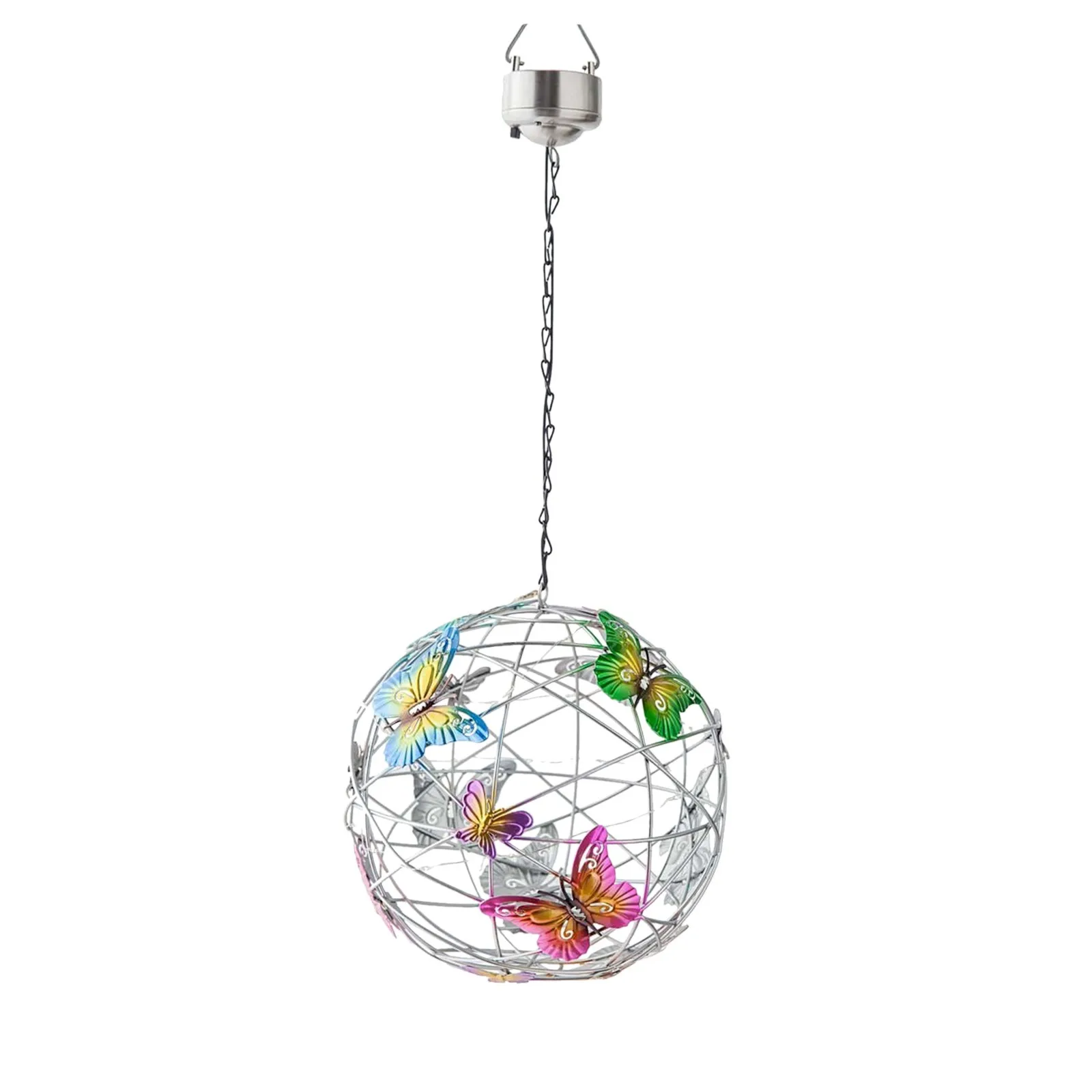 Садовые декоративные подвесные солнечные светильники с бабочкой