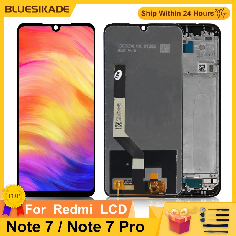 6 3 &quotОригинальный ЖК-дисплей для Xiaomi Redmi Note 7 сенсорный экран дигитайзер Pro LCD M1901F7G