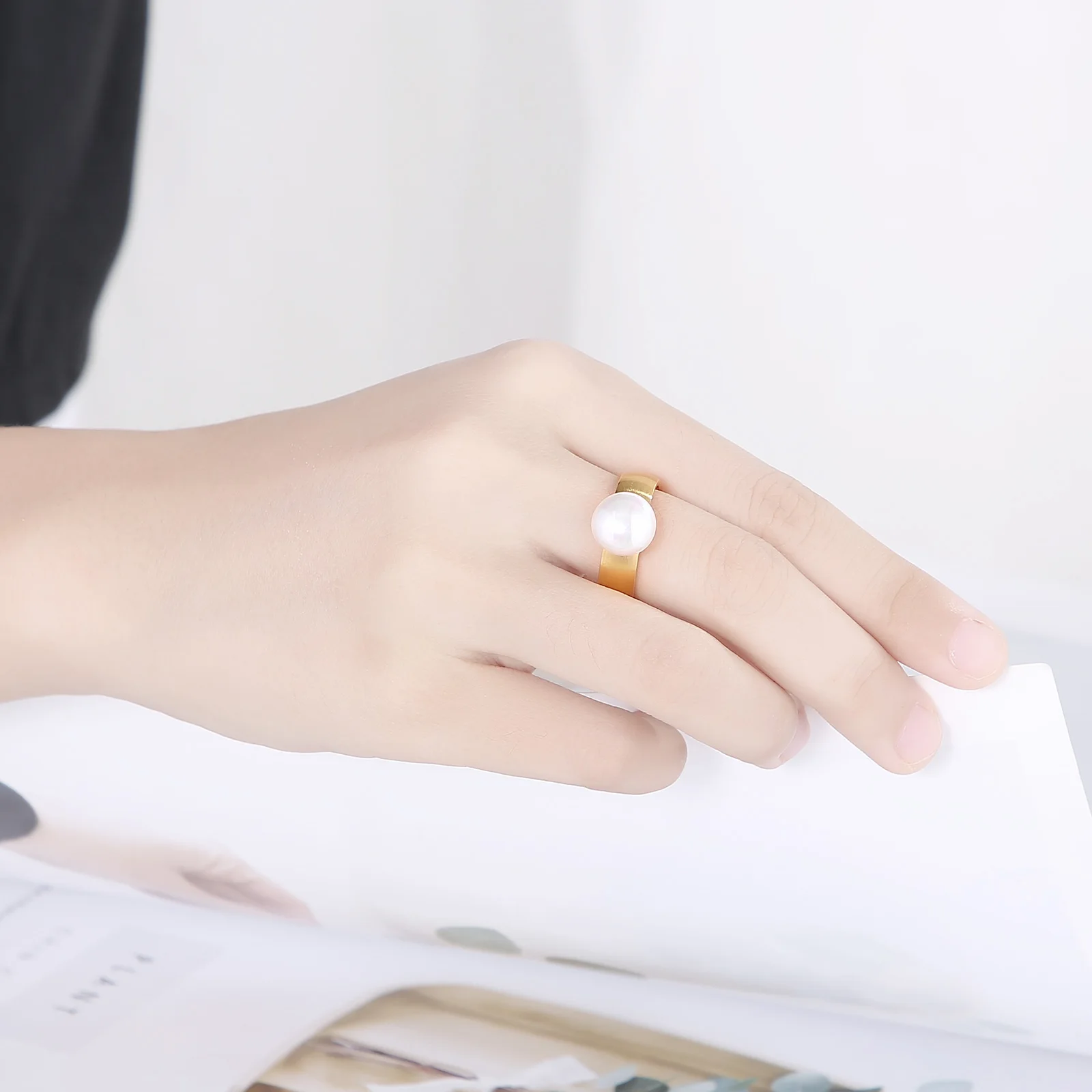 Кольца Kalen из нержавеющей стали женские обручальные кольца с имитацией белого