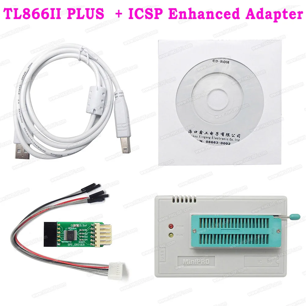 TL86 Plus With SPI Minipro TL866II плюс универсальный программатор биоса+ 27 элементов IC BGA48 BGA63 адаптеры лучше, чем TL866A TL866CS USB программатор - Цвет: TL86 Plus With SPI