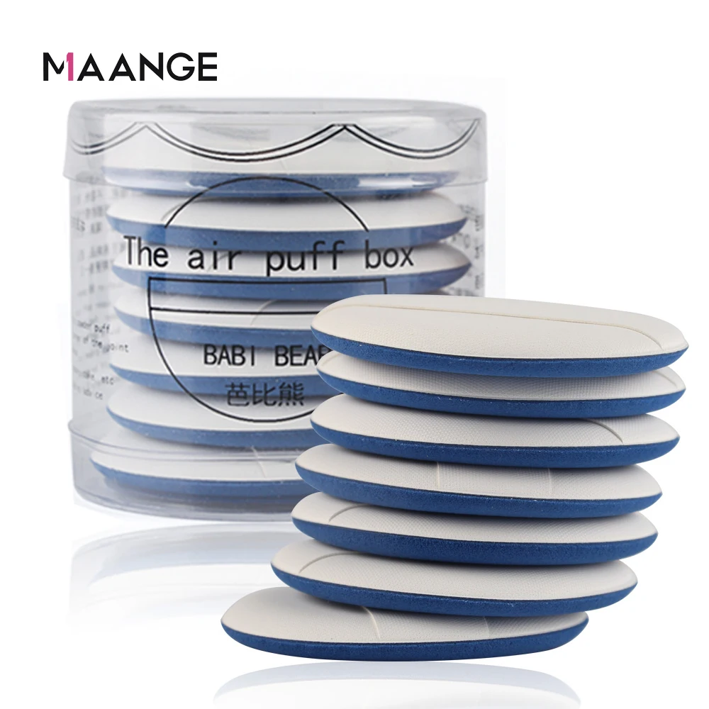 MAANGE 7 шт. круглая кушон для макияжа спонж сухое влажное двойное использование