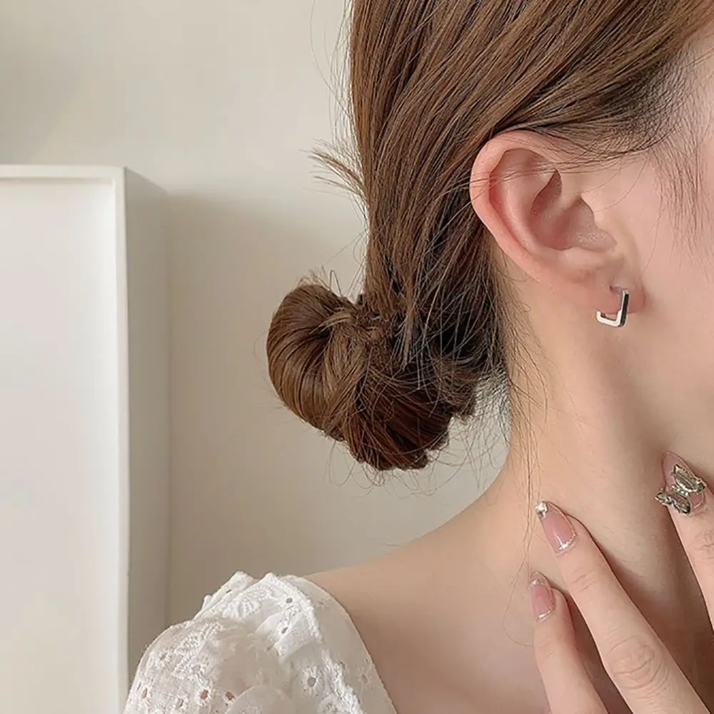 

3 Pcs Korean Retro C Shape Hoop Earrings Set For Women Girl Simple Earrings Geometric Stud Earrings Party Gift Fashion Jewelry