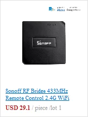Интеллектуальный выключатель света SONOFF RM433 8-кнопка таможенного контроля мгц радиочастотный пульт дистанционного управления с SONOFF iFAN03 РЧ пульт дистанционного управления Переключатель вентилятора