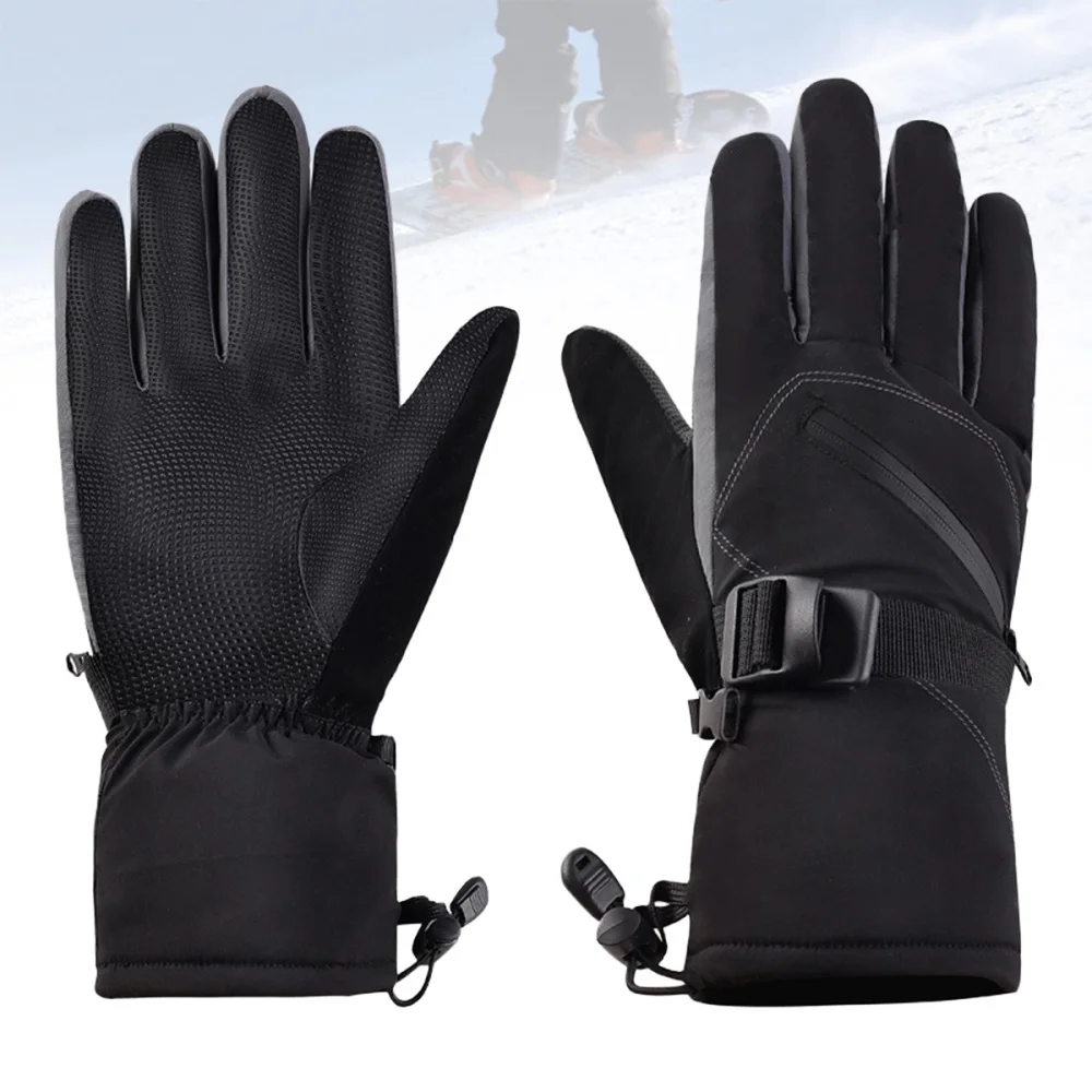 

Creative Outdoor Ski Unisex Riding Waterproof Anti-slid Sports Finger for Winter Climbing Hiking (Black, S