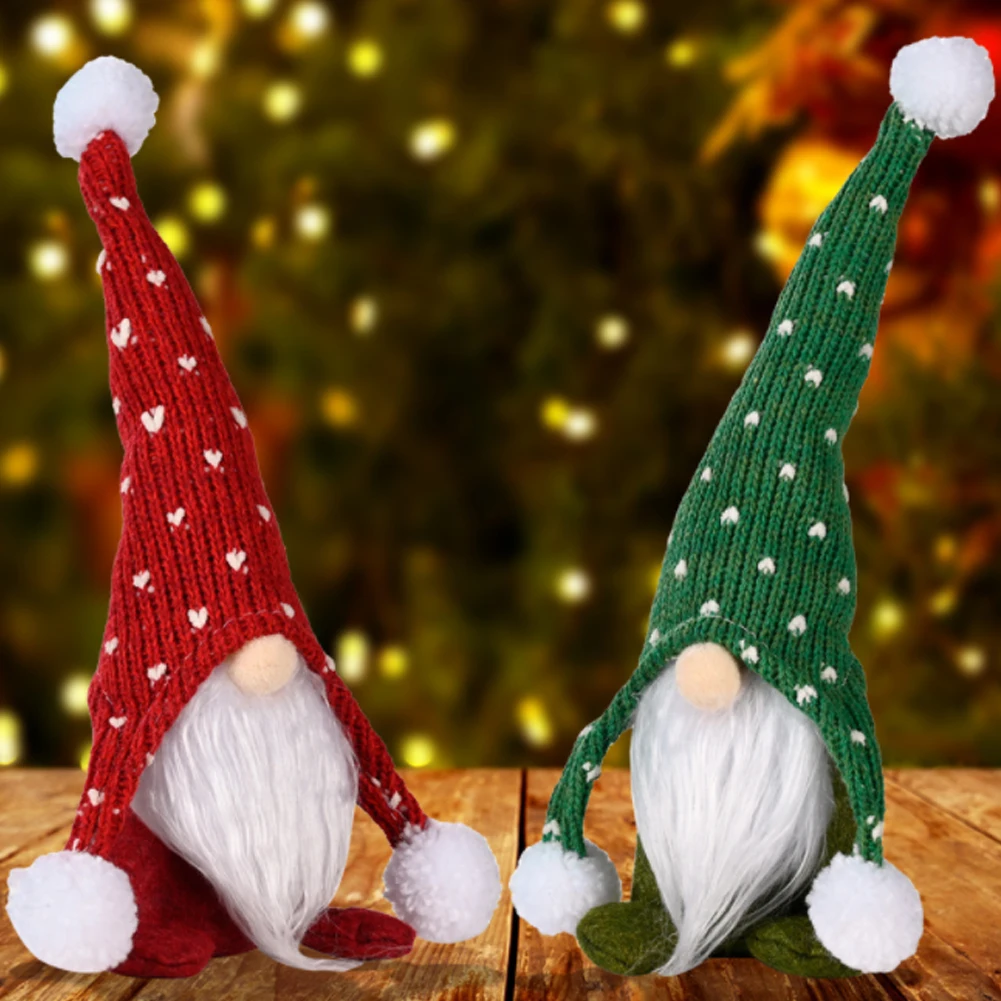 New Durable Christmas Gnomes Plush Santa Doll Xmas Gonk Dwarf Elf Gifts Spring Festival Cartoon Tiger Decoration Bonsai Ornament | Дом и сад
