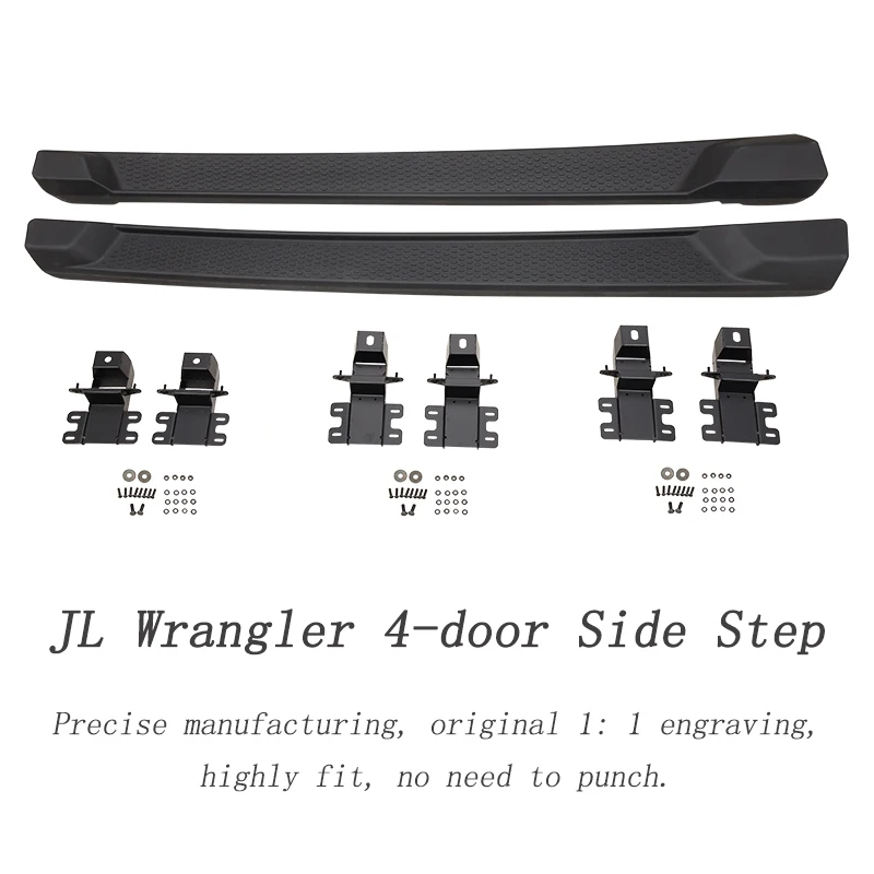 Автомобильные аксессуары EILEE Беговая панель Nerf подходит для Jeep Wrangler JL 4 дверный 2018