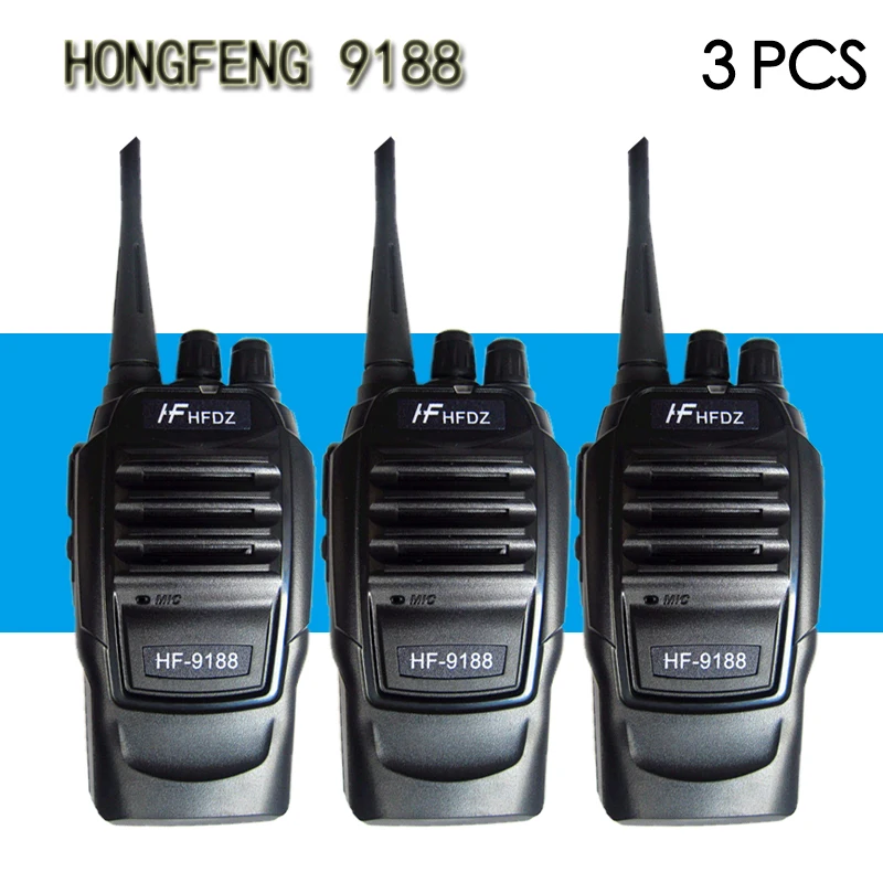 3 шт. HF 9188 KTV открытый для гражданских рук профессиональная высокомощная рация