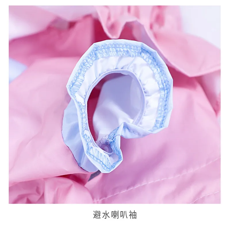 

Dog raincoat in rainy weather, full coverage rainproof jacket, four-legged hoodie suitable for small and medium-sized dogs