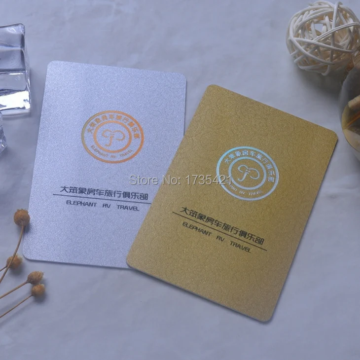 Pvc plastic business card VIP card membership card free design double-sided color printing custom