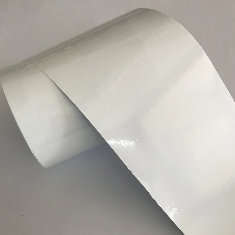 

15cm width Shiny Gloss White Vinyl Film For Car Wrap Foil Self Adhesive Air Bubble Free Release