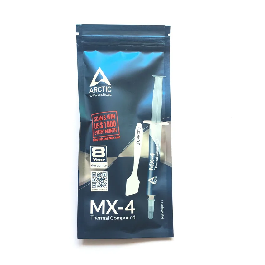 ARCTIC MX-4 4g AMD Intel процессор процессорный кулер вентилятор охлаждения термопаста VGA составной радиатор штукатурка паста