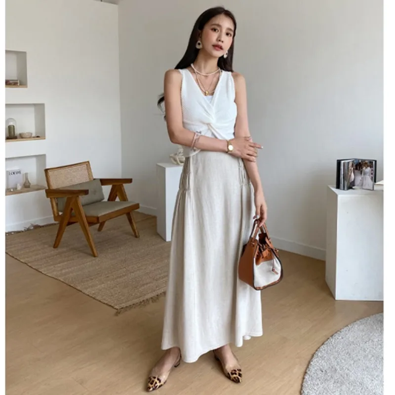 Майка женская трикотажная в Корейском стиле 3 цвета y2185 | Женская одежда