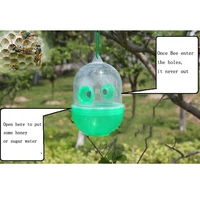 1pcs capsule fly catcher kill bees wasp flytrap cage net reusable pest control tools garden outdoor anti mosquito flies supplies