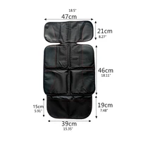 d2tb car seat protector child seats with thickest padding and non slip backing mesh pockets seat protect for baby and pet