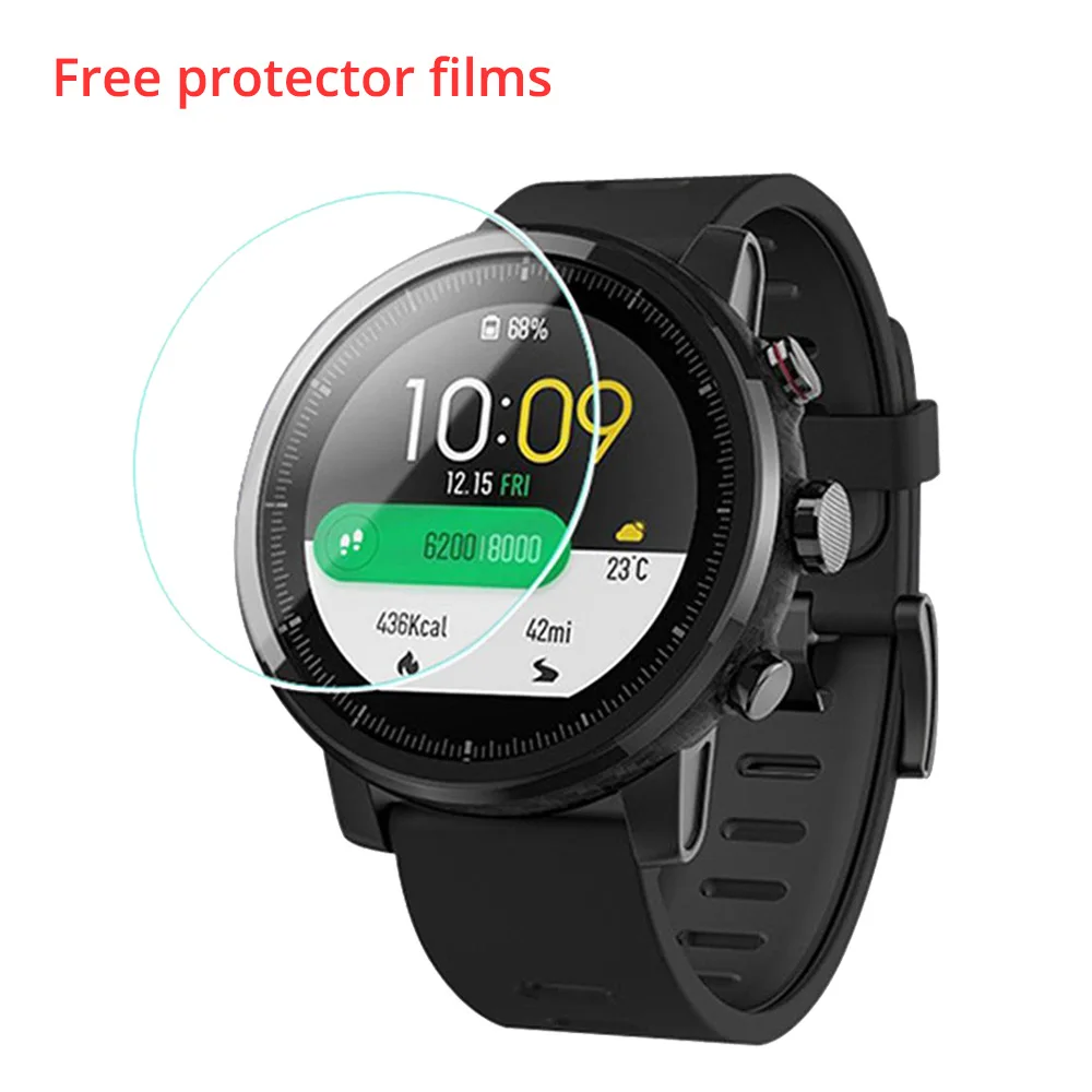 [Сток] Международный Huami AMAZFIT Stratos gps 5ATM водонепроницаемые умные спортивные часы 2 512 МБ/4 ГБ умные часы для Android iOS - Цвет: Black