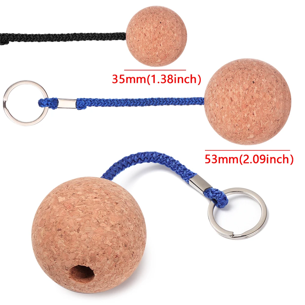 1 шт. 35/53 мм пробковый шар плавающий брелок держатель для пляжа путешествия
