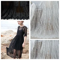 full embroidery retro eyelashes lace fabric width 150cm handmade diy clothing accessories materials v2187