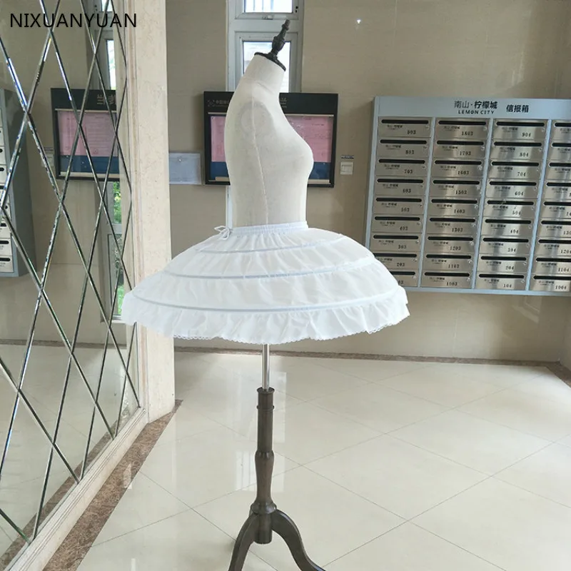 Оптовая продажа белые свадебные Подъюбники с 3 обручами для коротких платьев