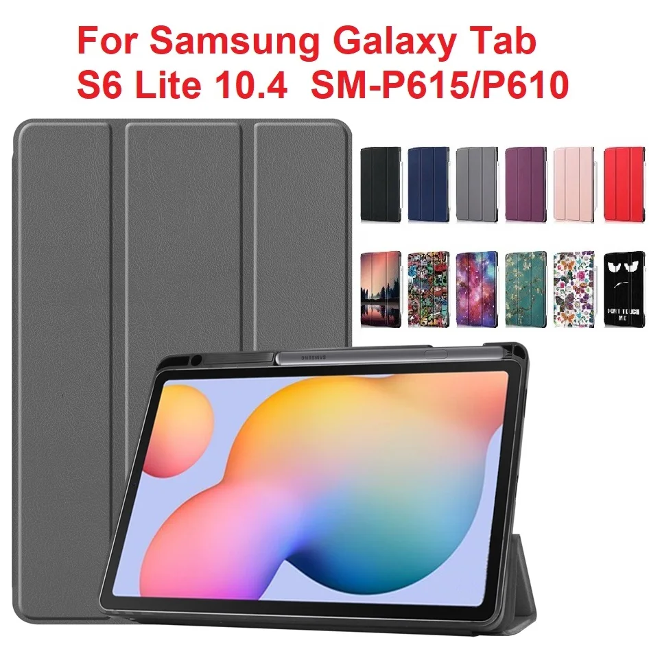 

2020 Новый чехол с карандаш держатель для Galaxy Tab S6 Lite 10,4 ''планшет оболочка Защитная крышка для P610 P615 SM-P610 SM-P615 Капа