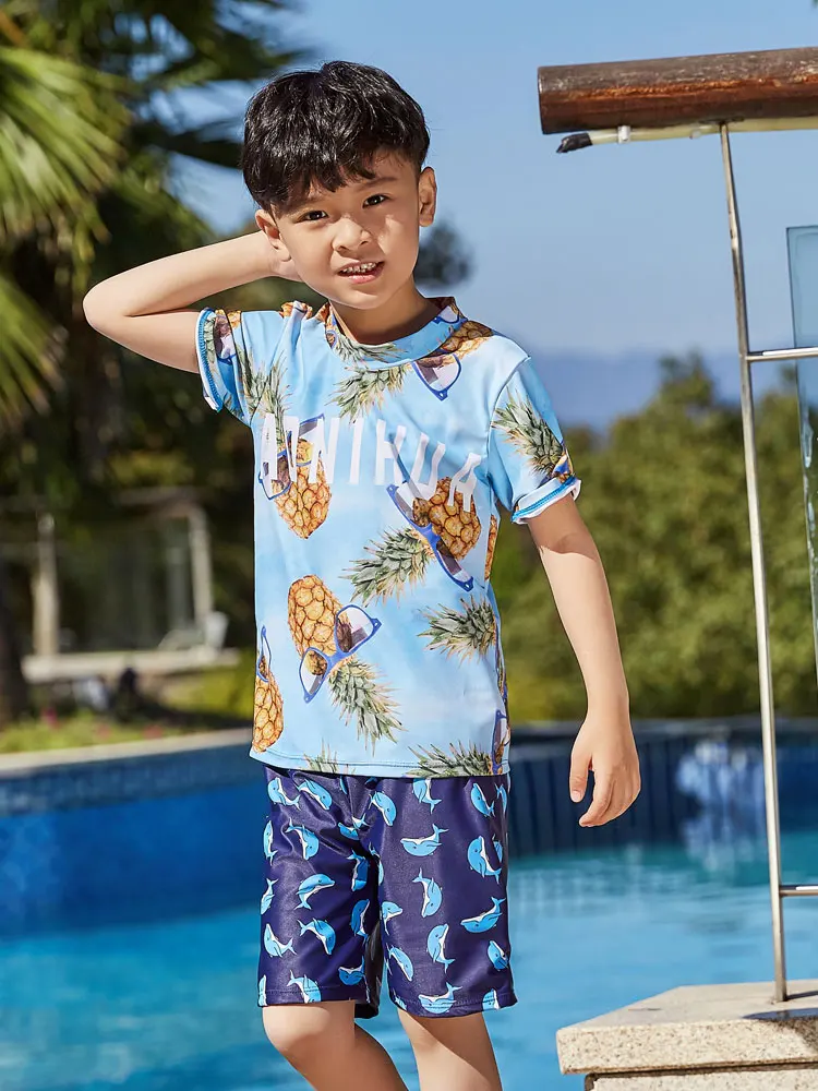 Купальный костюм с УФ защитой от солнца комплект из двух предметов топ и нижняя