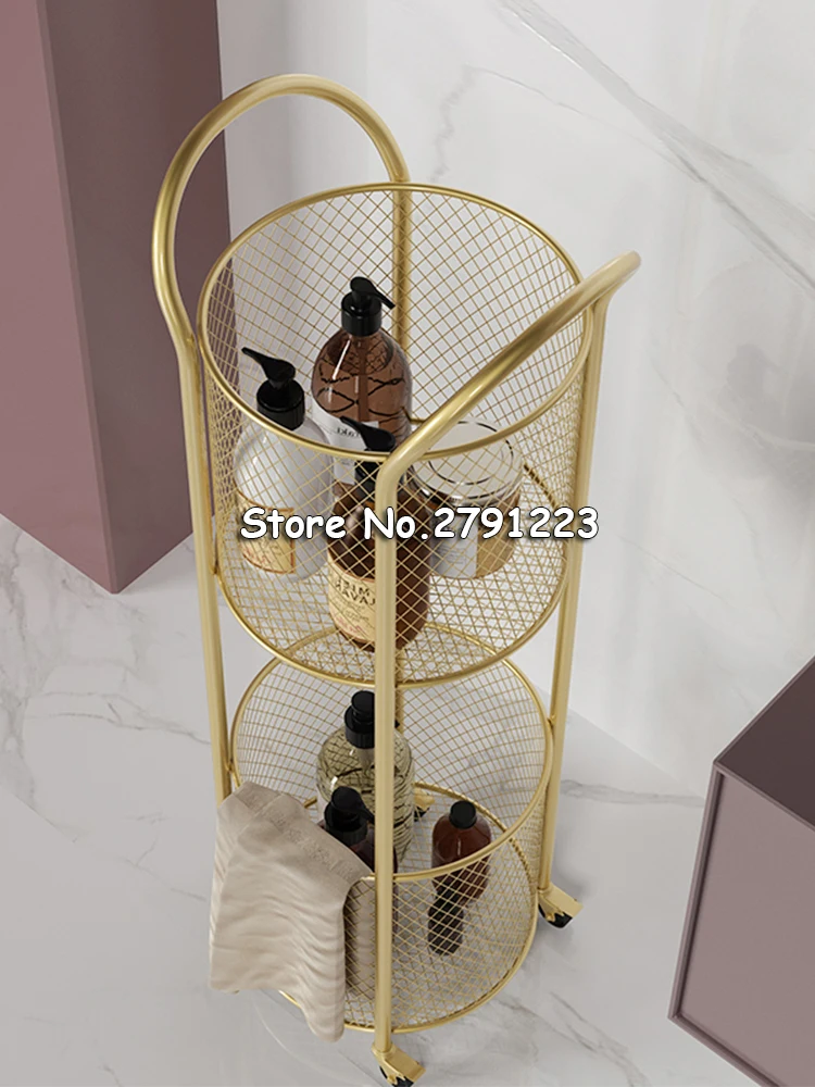 2019 Nordic Pink Multi-function Storage shelf Coffee Table Stroller Flower Stand Living Room Mobile Sofa Side Tables Dining Cart |