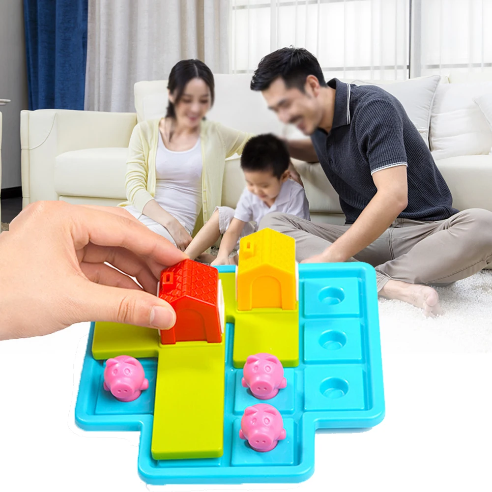 Детские Смарт настольные игры три маленьких поросенка 48 вызов с решением IQ