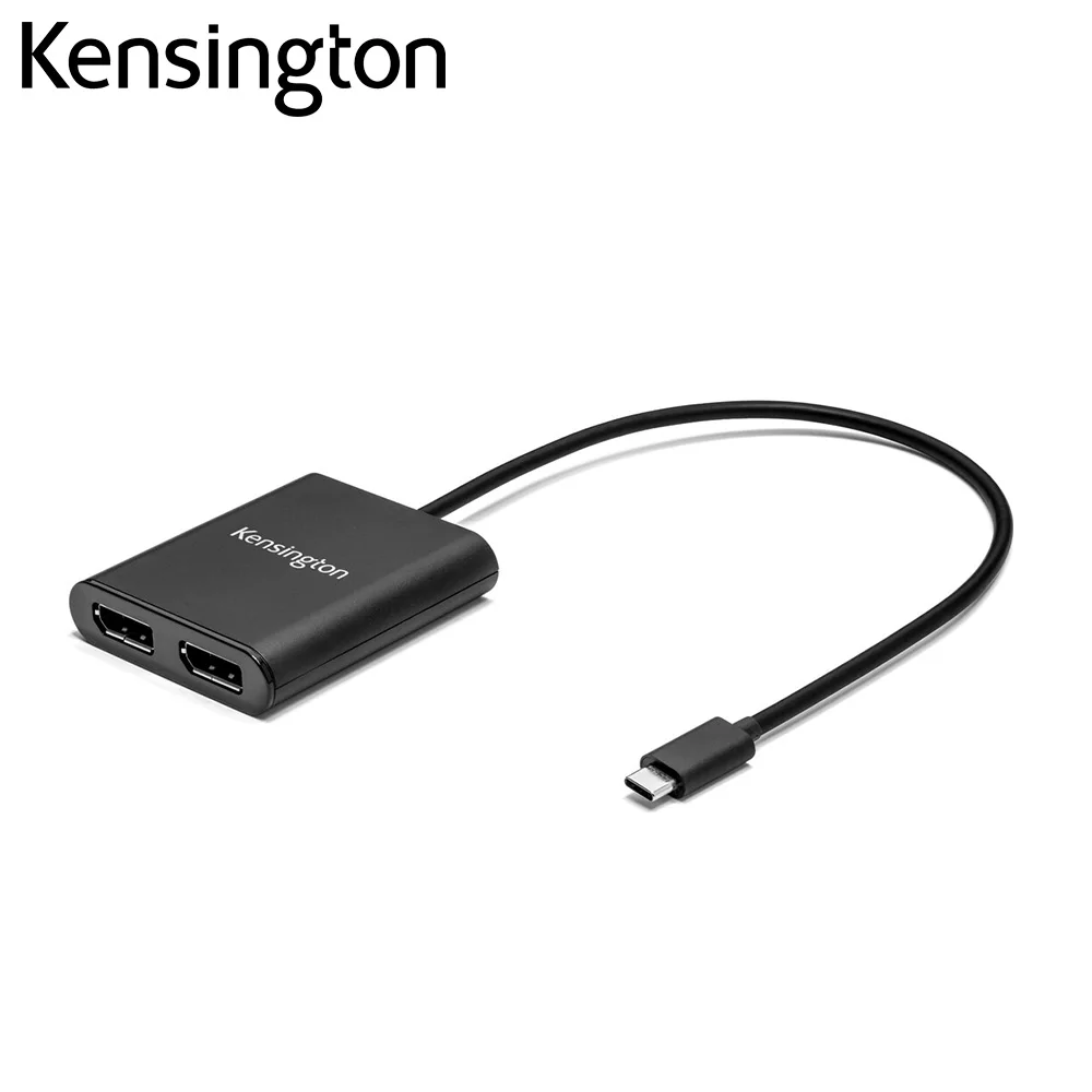

Kensington Original USB-C to Dual DisplayPort 1.2 Video Adapter 4K HDTV USB Type-C Hub K38280