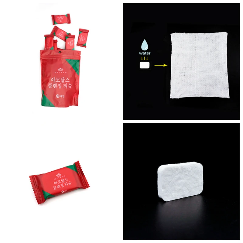 

20pcs/pack Disposable Travel Towel Soft Compressed Face Towel Compact Mini Wet Wipes Portable Napkin Gusset Towel Tissue