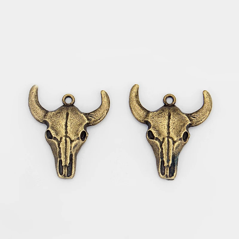 10 шт. мужские Подвески в виде Головы Быка быка | Украшения и аксессуары