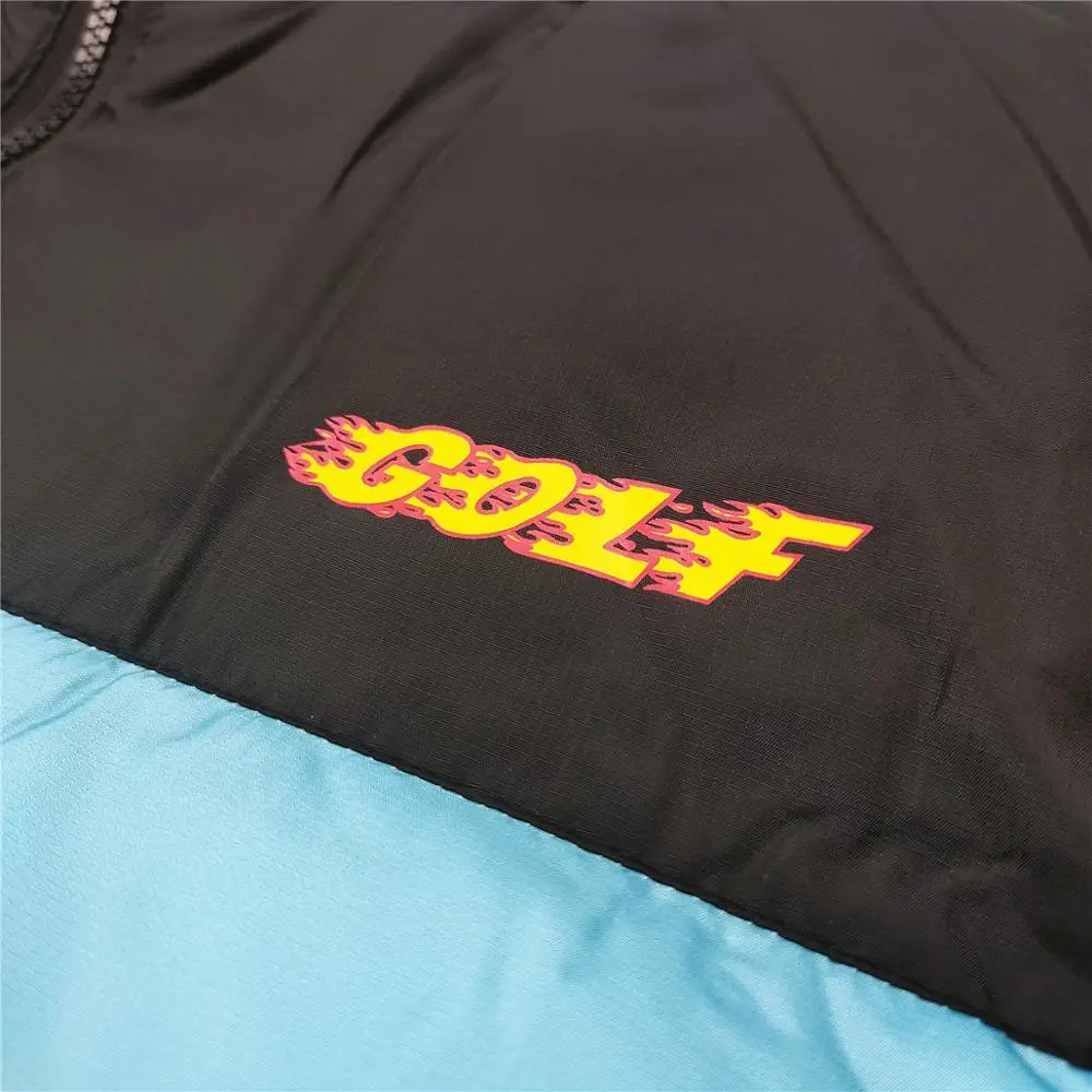 

New luxury Men golf Flower Le Fleur Tyler The Creator Blue flame Coats & Jackets / Down Coats Cotton warm Winter #M38