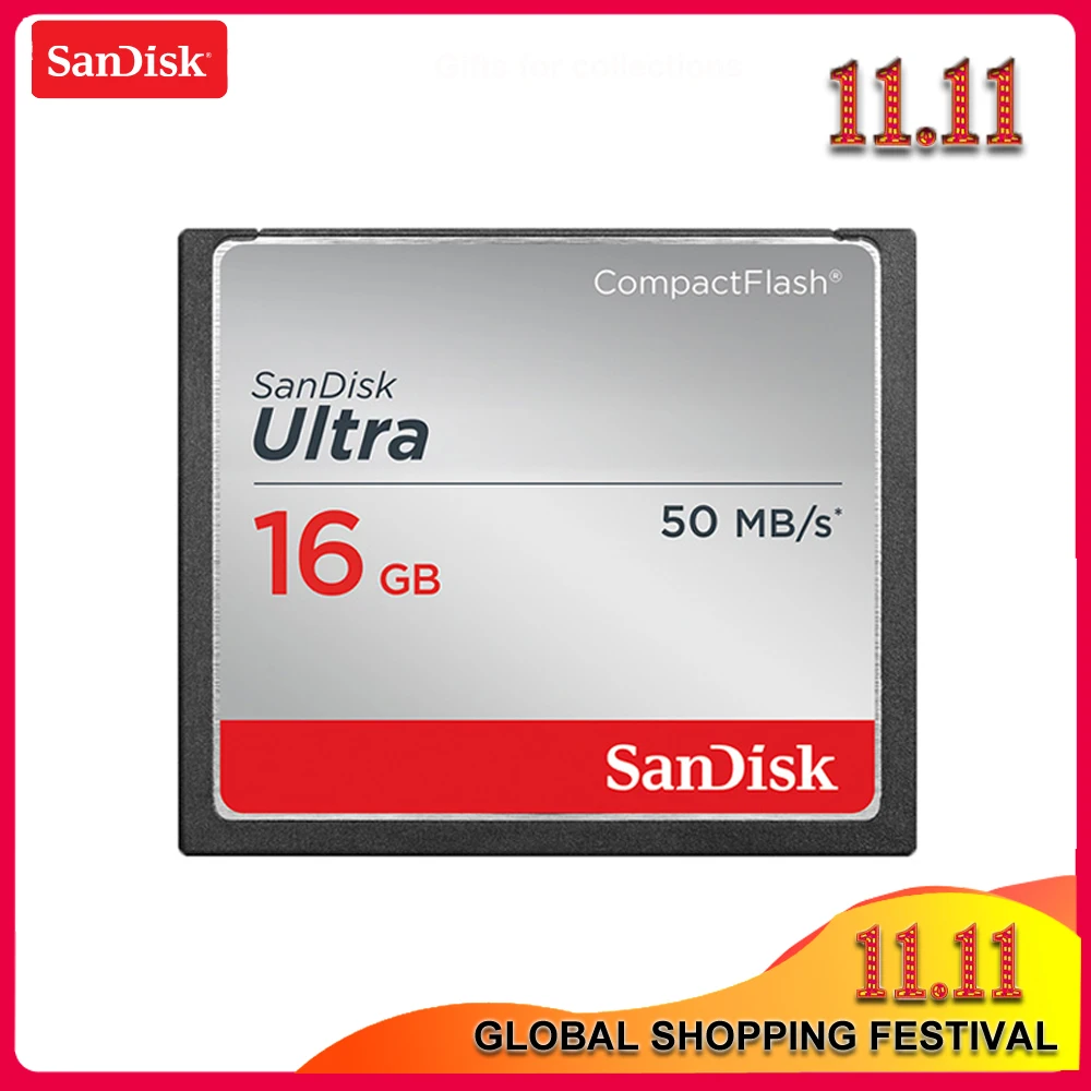 100% оригинальная карта памяти Sandisk CF 16 Гб компактная флеш-карта UItra 333X