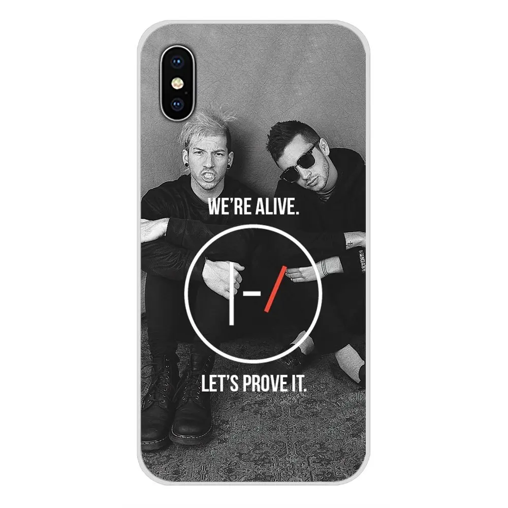 Силиконовые чехлы для Apple iPhone X XR XS 11Pro MAX 4S 5C SE 6S 7 8 Plus ipod touch 5 6 Twenty One Pilots 21 band |