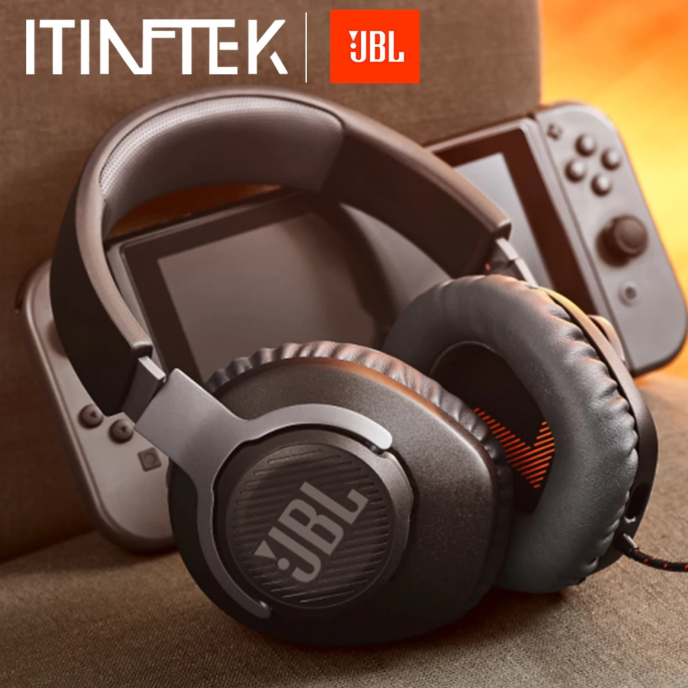 JBL QUANTUM100 Gaming Headset 7.1 with Mic Microphone Foldable Headphones for PS4 for Nintendo Switch for Xbox One PC TV Phone