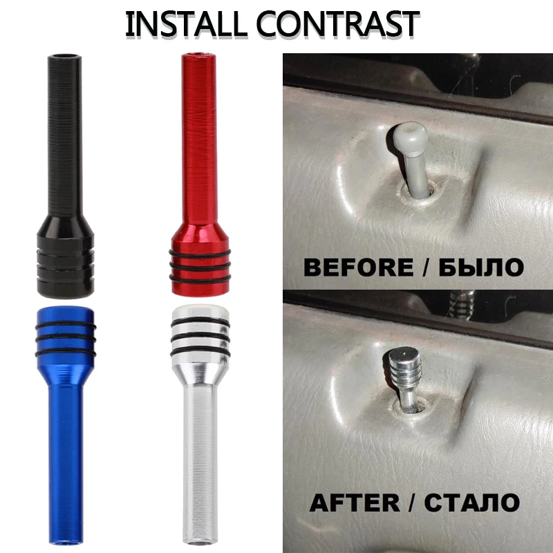 POSSBAY 4 шт. Автомобильный Дверной замок амортизаторы кнопки Pin вывинчивающейся