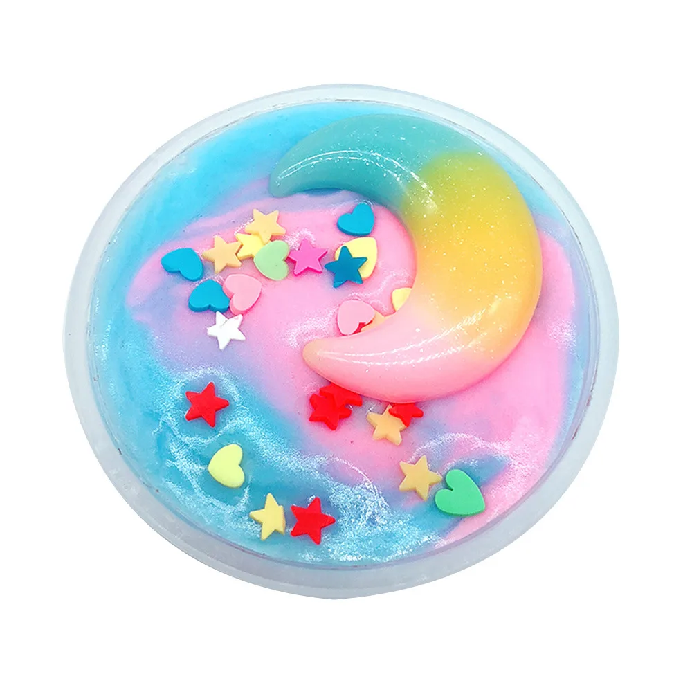Crystal Slime Beautiful Color Mixing Cloud Putty Scented Stress Kids Clay Toy funny Antiestres Mucus Fidget Toys | Игрушки и хобби