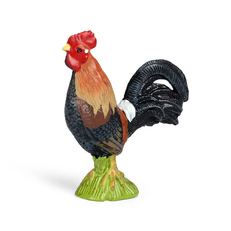 

Cock Animal Figure Collectible Toys Farm Animal Cognition Action Figures Kids Plastic Cement Toys