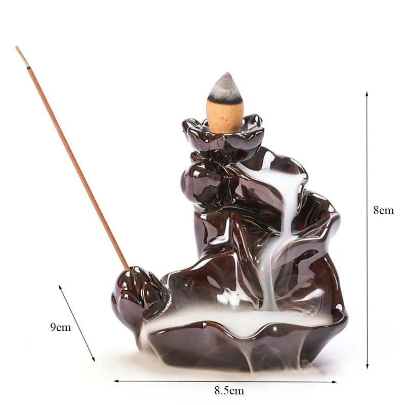 Винтажная подставка для благовоний с 10 бесплатными конусами|Благовония и