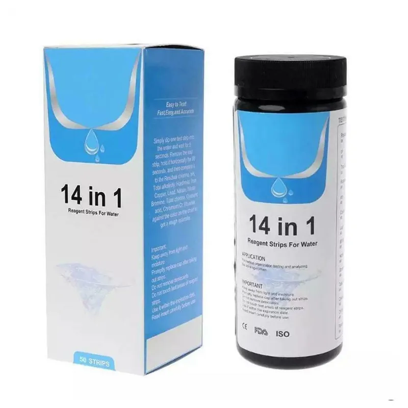 Тест-полоска 14 в 1 для питьевой воды тест-полоска водопроводной тест-тест на