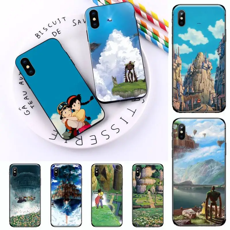 

Castle in the Sky Japan anime Phone Case For iphone 12 11 13 7 8 6 s plus x xs xr pro max mini